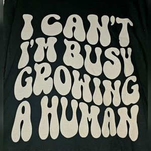 Comfort Colors Black Tee with White Text